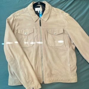 Reiss Suede Beige Jacket.